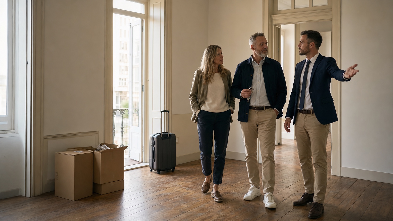 Pre-arrival Portugal tax checklist conversation around a Porto apartment move